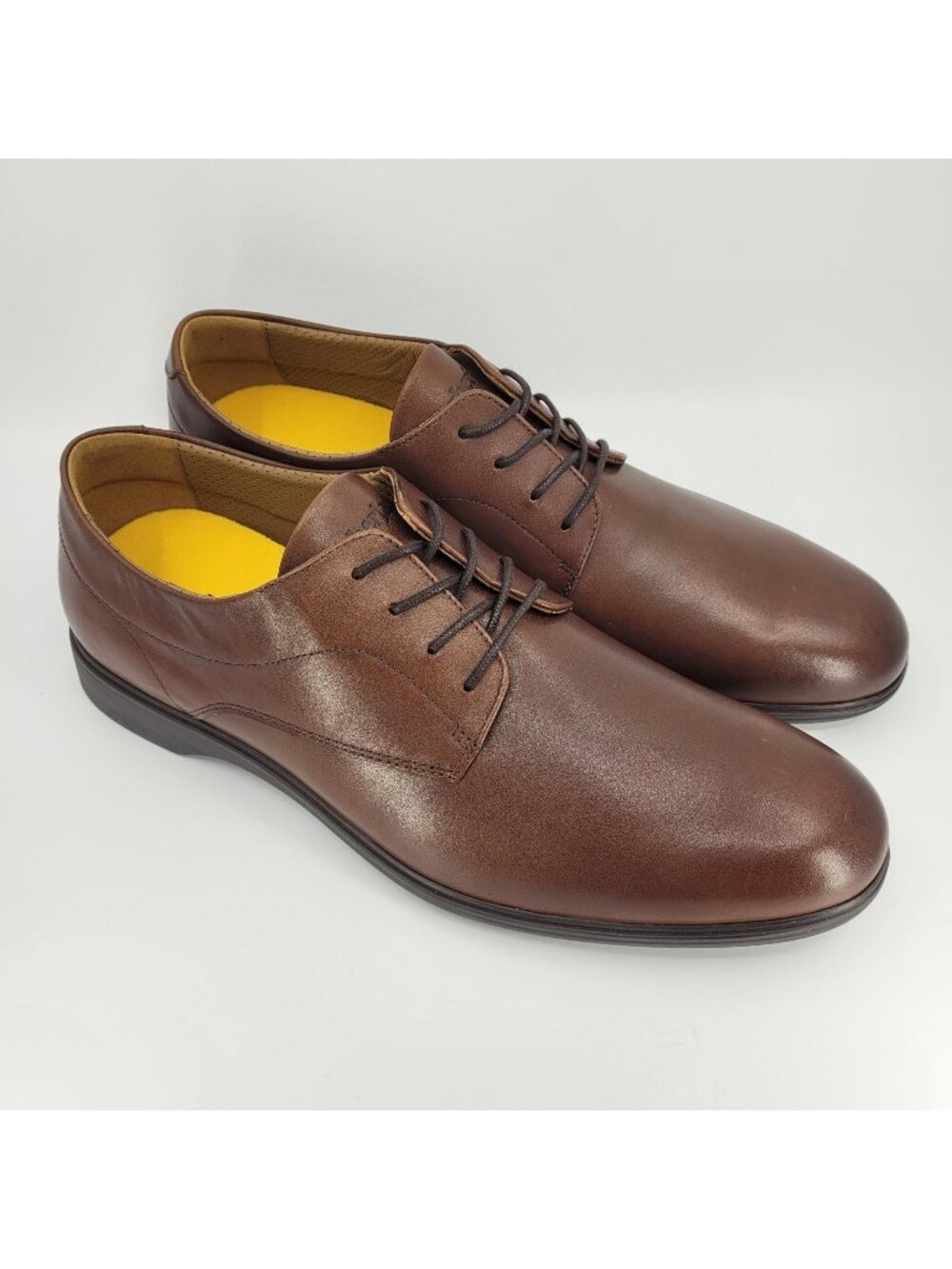 Amberjack Original Classic Men's Leather Dress Shoes Size 14M Chestnut Brown EUC